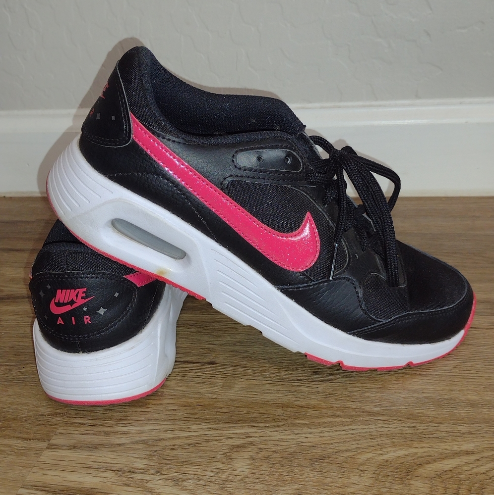 Nike Air Max SC SE Black Pink Sneakers Athletic Shoes DC9299-001 Youth Size-7Y